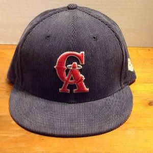 CA angels corduroy SnapBack